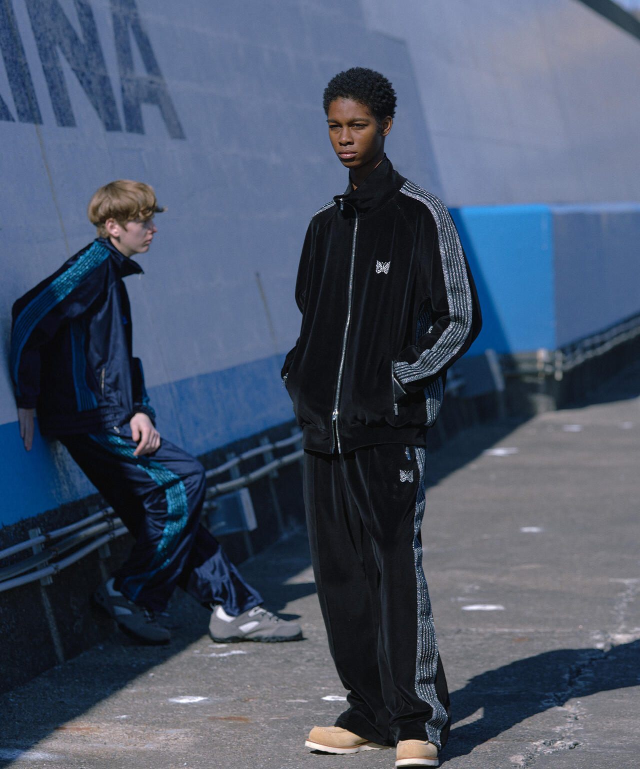 NEEDLES/ニードルズ/【LHP EXCLUSIVE】TRACK PANT - C/PE VELOUR(BLACK)