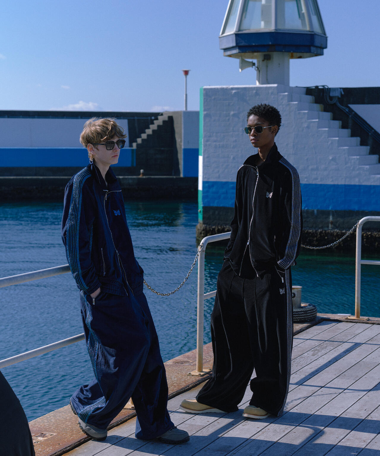 NEEDLES/ニードルズ/【LHP EXCLUSIVE】H.D.TRACK PANT - C/PE VELOUR(BLACK)