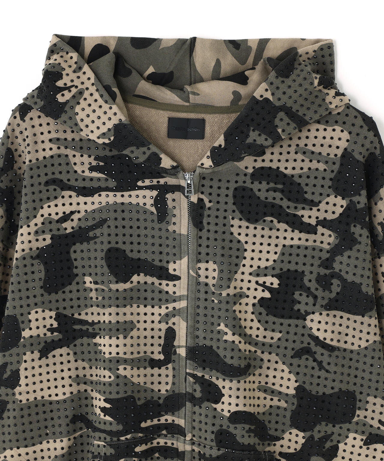 DankeSchon/ダンケシェーン/CAMO LINESTONE ZIP HOODIE