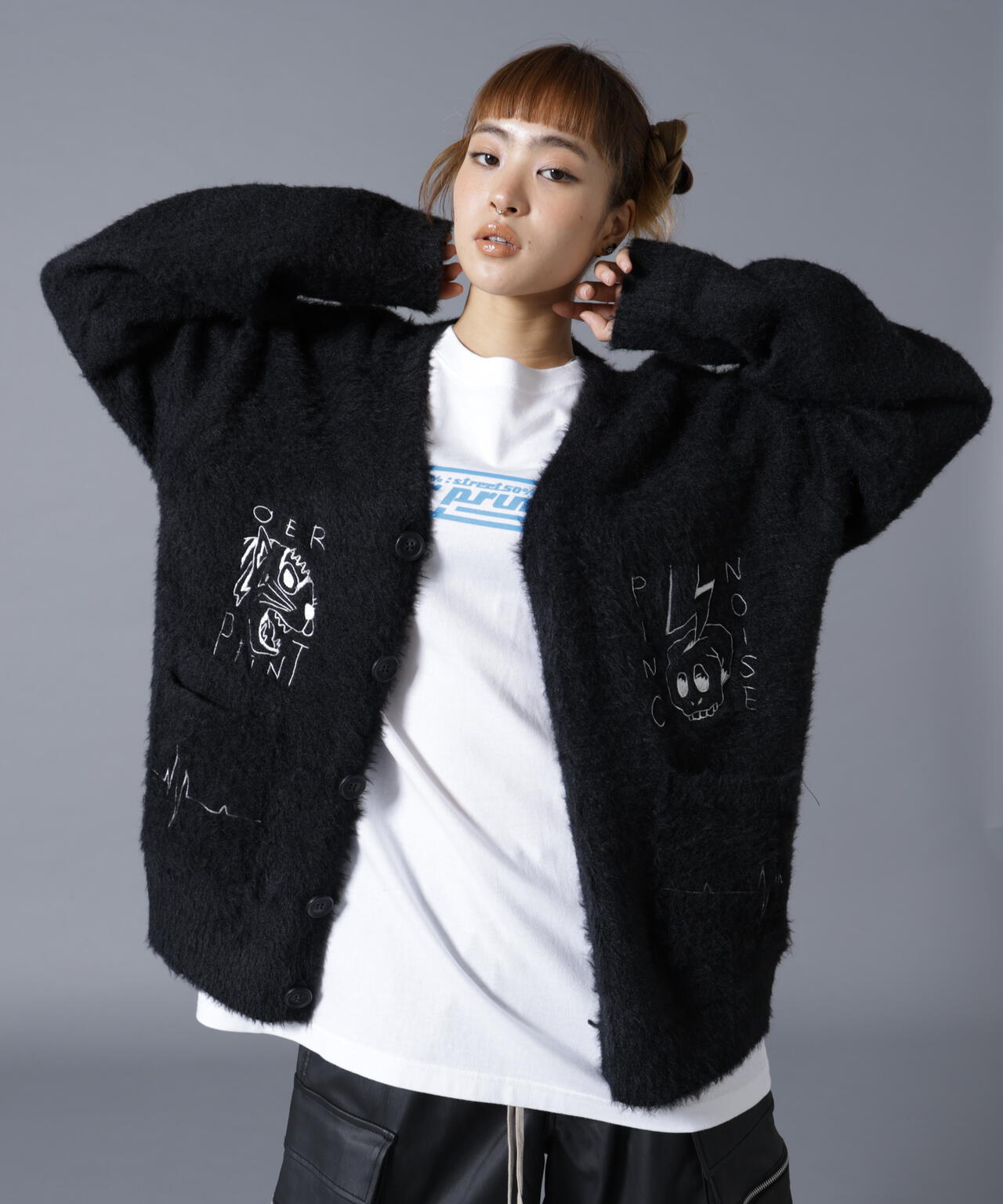 overprint/オーバープリント/PINC NOISE MOHAIR CARDIGAN