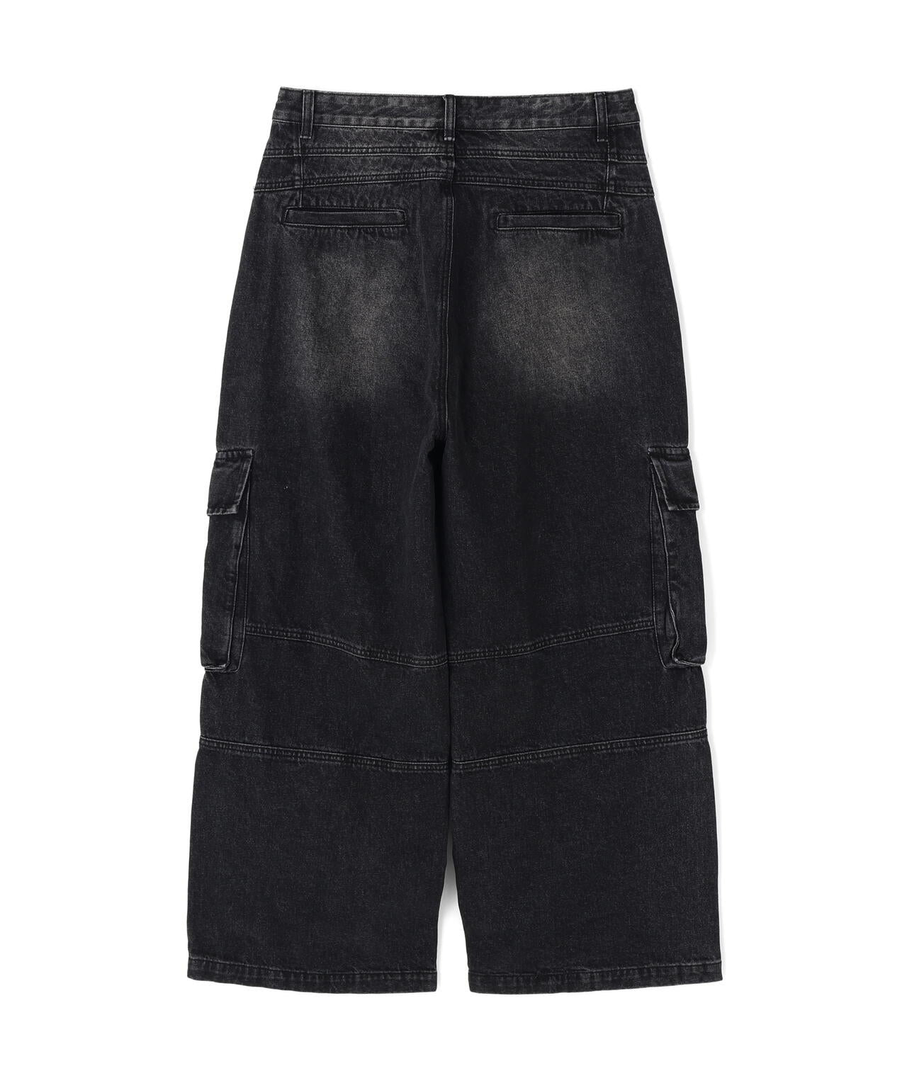 SIS/エスアイエス/Washed Denim Wide Cargo Pants