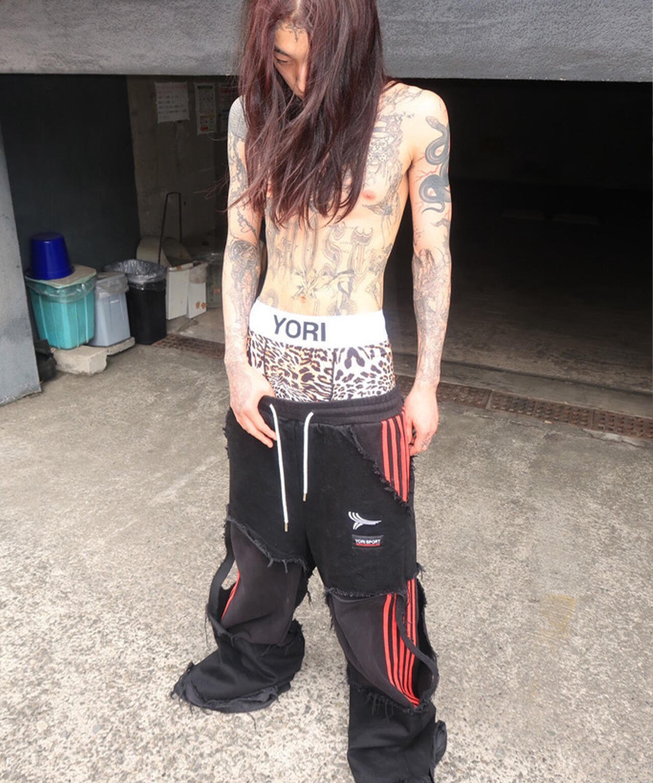 RECKLESS SCHOLARS×YORI SPORT/レックレス スカラーズ×ヨリスポーツ/【LHP別注】Damege pants
