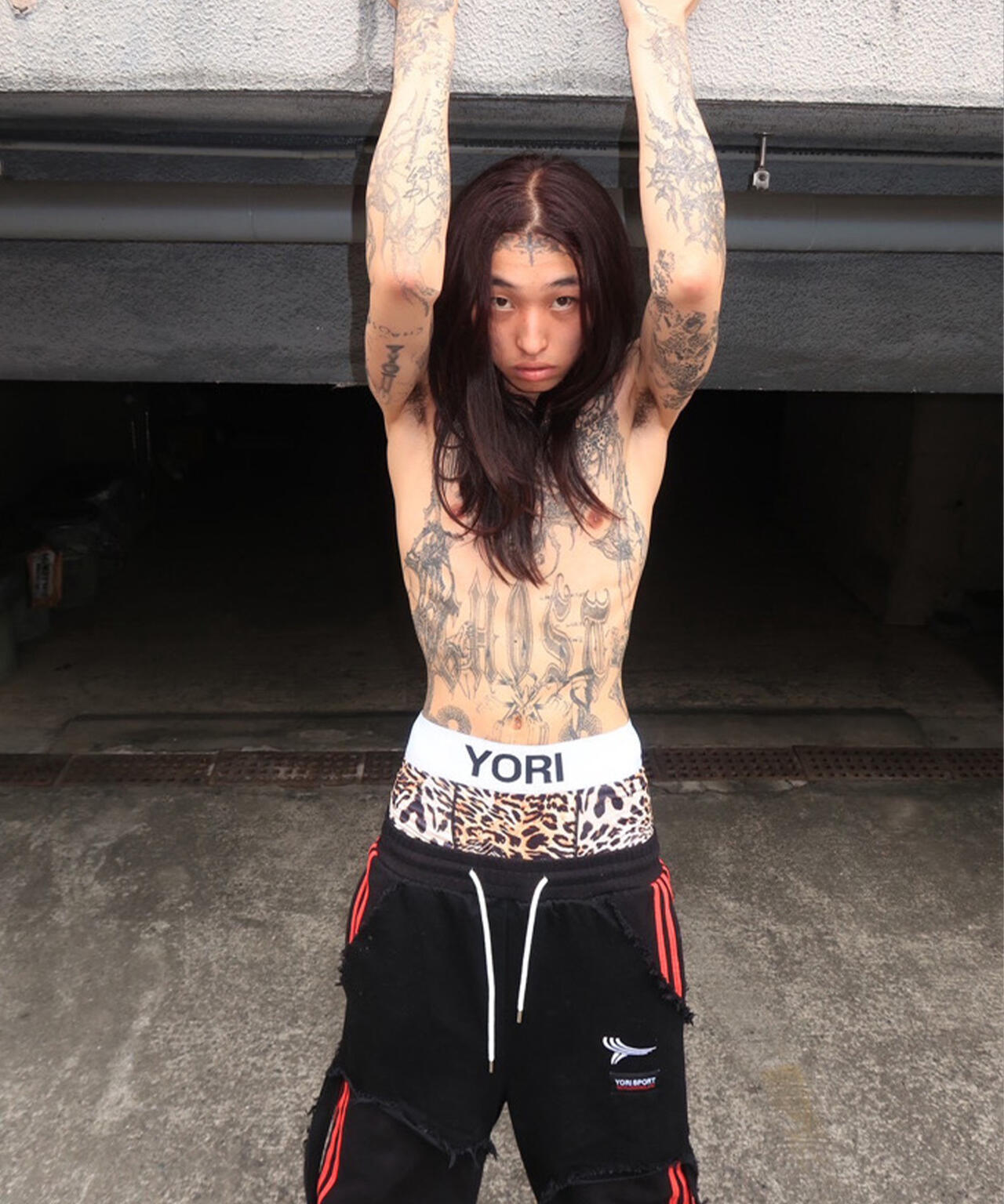 RECKLESS SCHOLARS×YORI SPORT/レックレス スカラーズ×ヨリスポーツ/【LHP別注】Damege pants