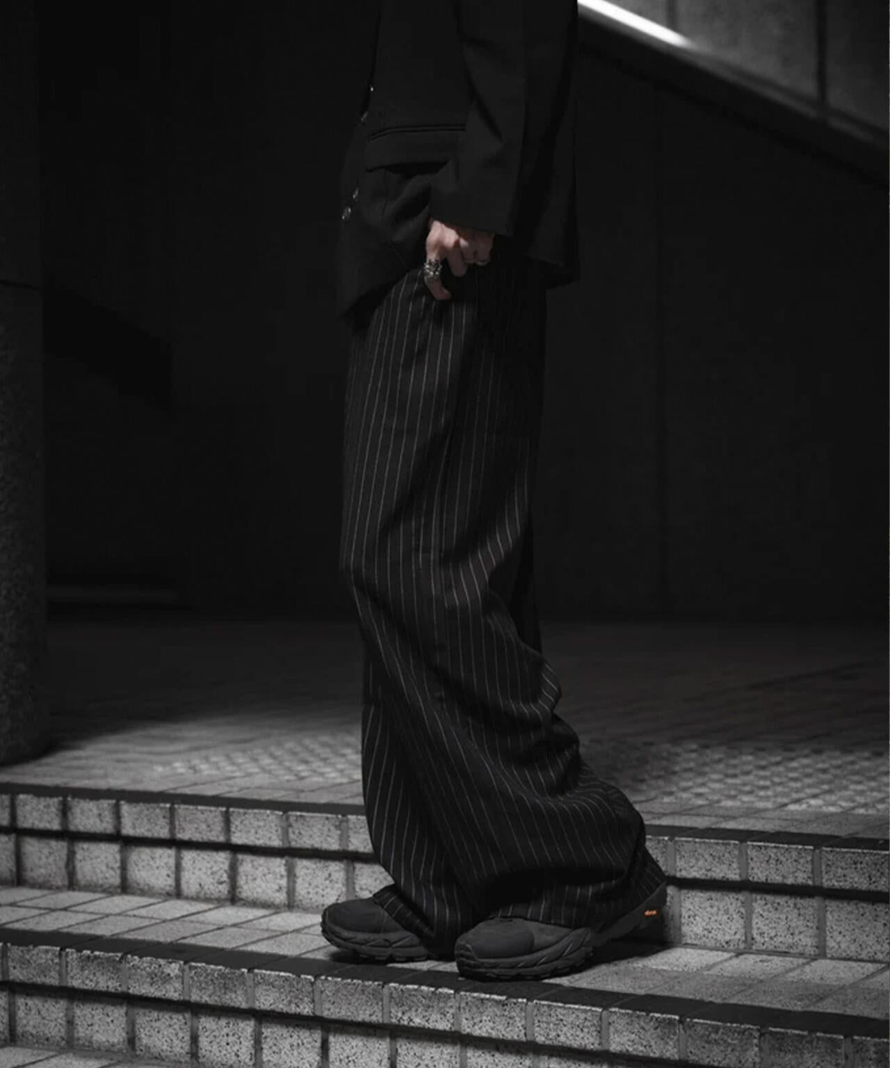 gibous/ギボス/Striped Baggy Pants