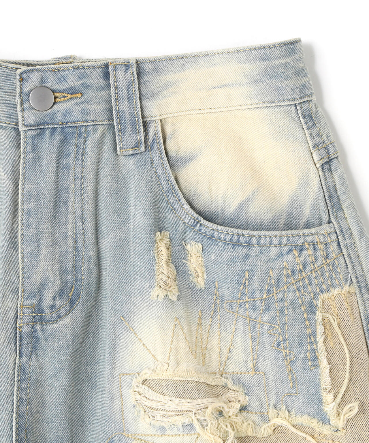 MAVYTH/メヴィス/CRUSH LOOSE DENIM PANTS
