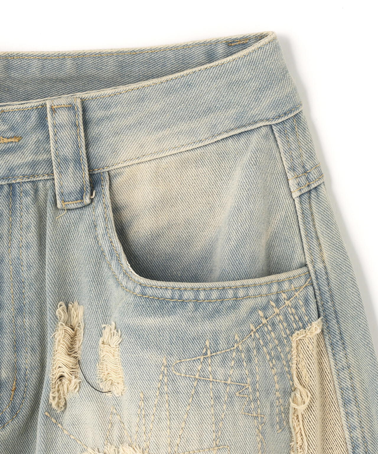 SIS/エスアイエス/Layred Crush Denim