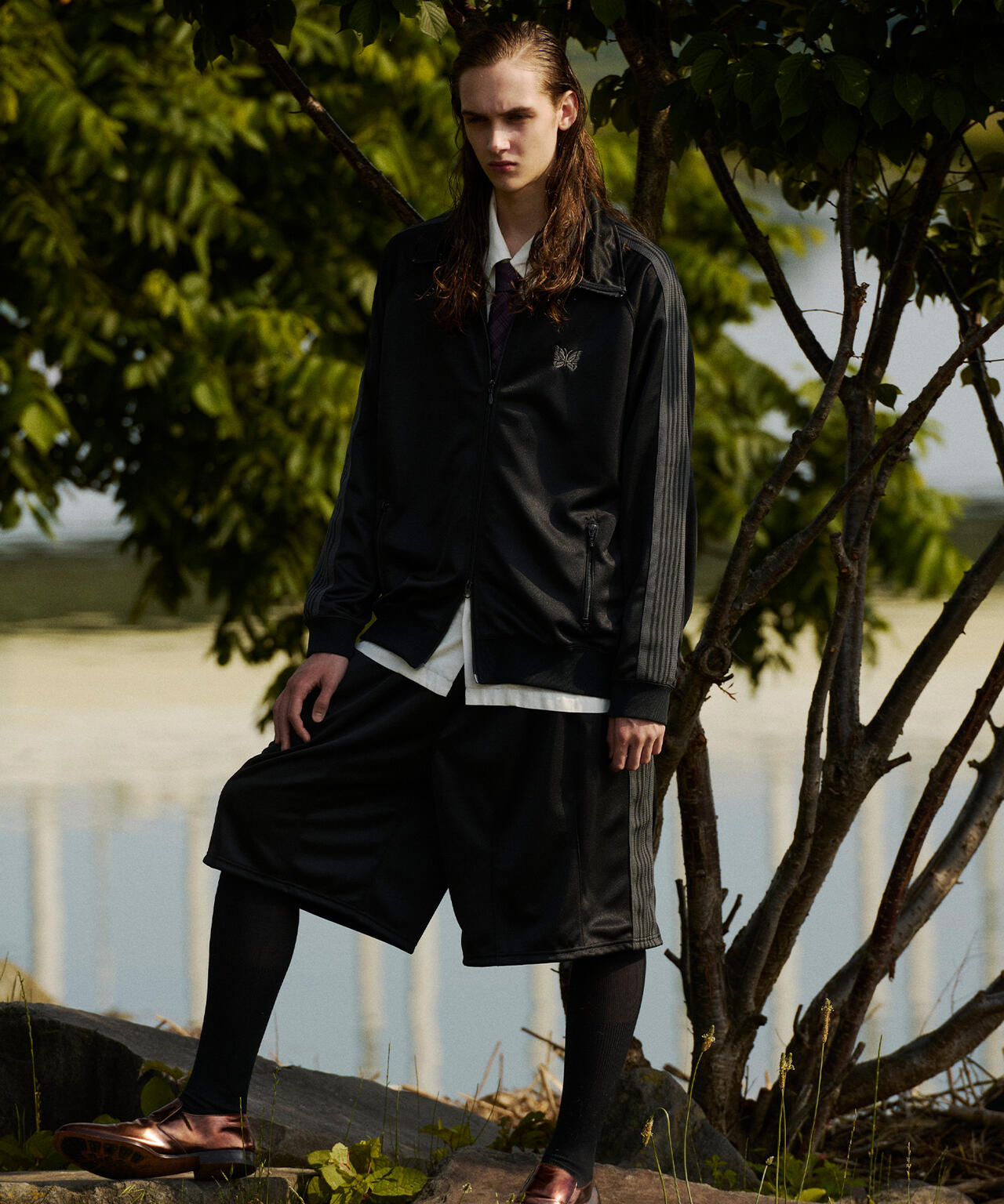 NEEDLES/ニードルズ/【LHP EXCLUSIVE】H.D.TRACK PANT SHORTS - POLY SMOOTH