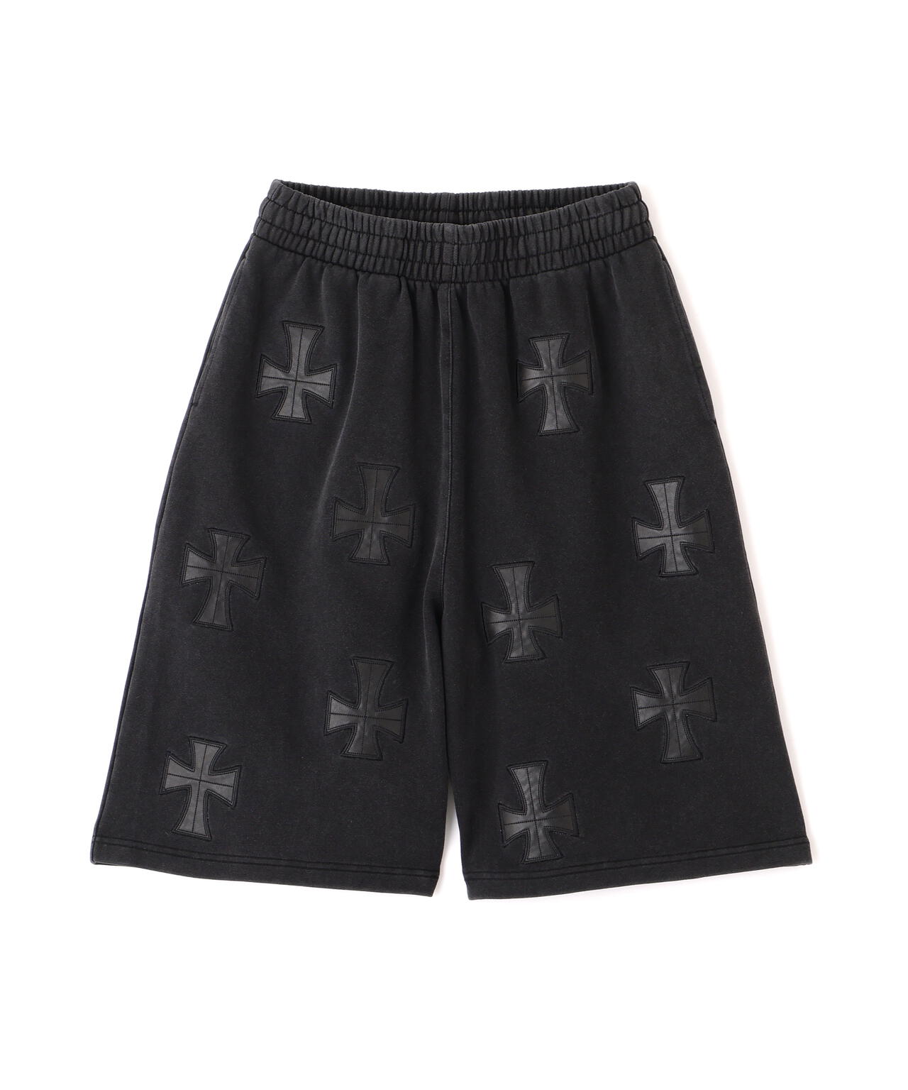 UNKNOWNLONDON/アンノウンロンドン/【LHP EXCLUSIVE】LEATHER CROSS BUGGY SHORTS