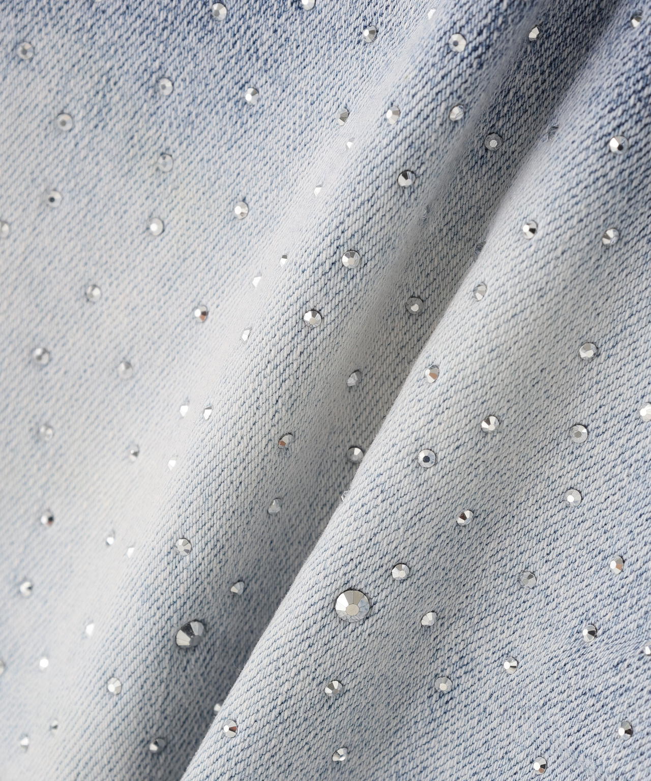 MAVYTH/メヴィス/RHINESTONE FADED DENIM SHORTS