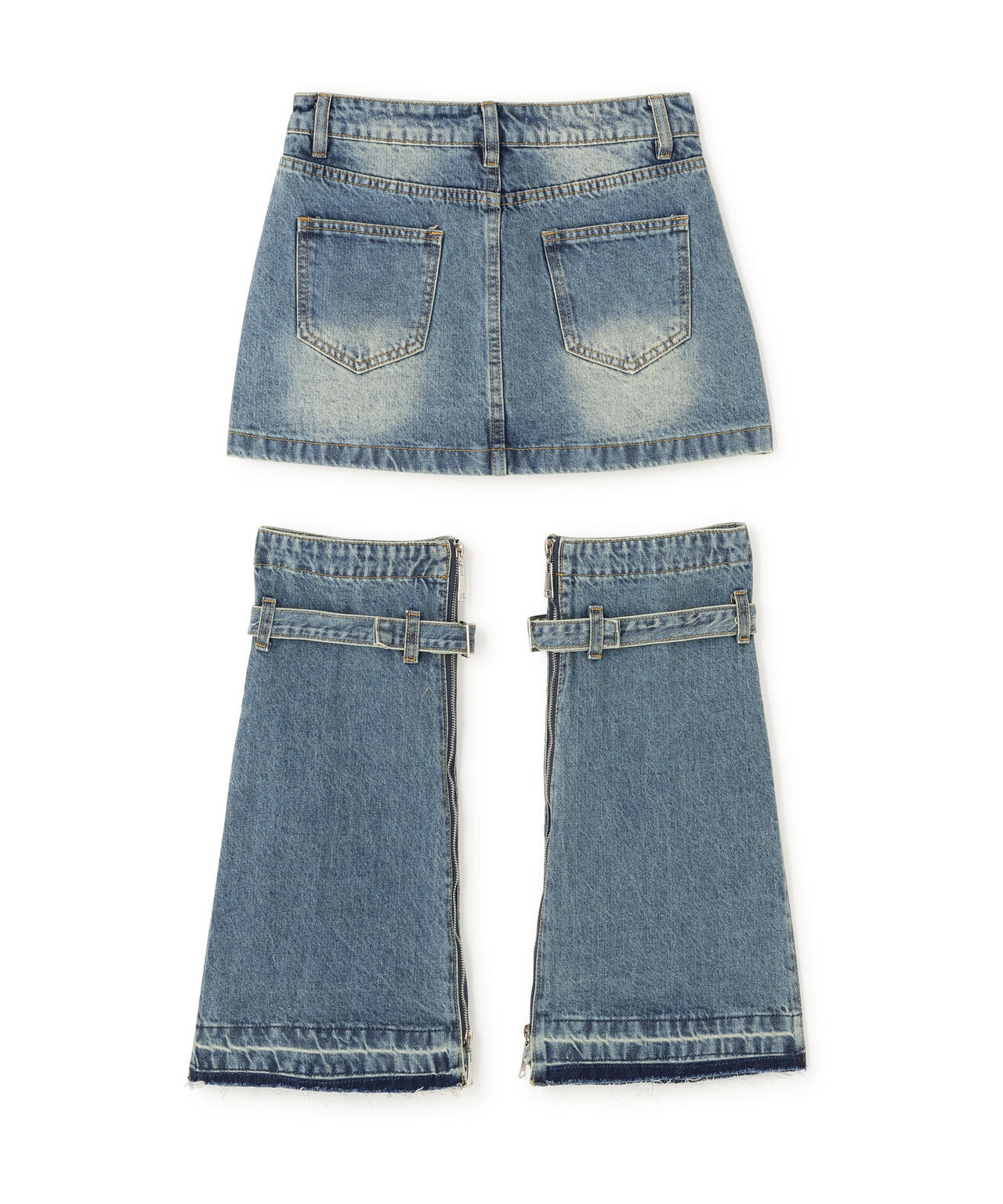 MAVYTH/メヴィス/DENIM SKIRT WITH LEG COVER