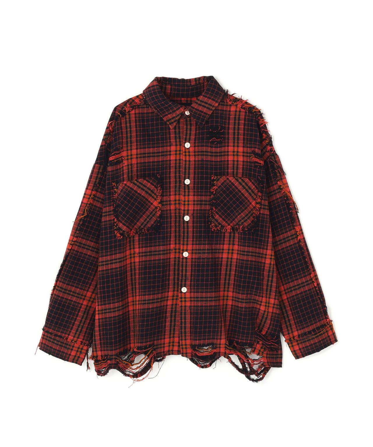 【WEB&DEPOT限定】DankeSchon/ダンケシェーン/FLANNEL DAMAGE SHIRTS