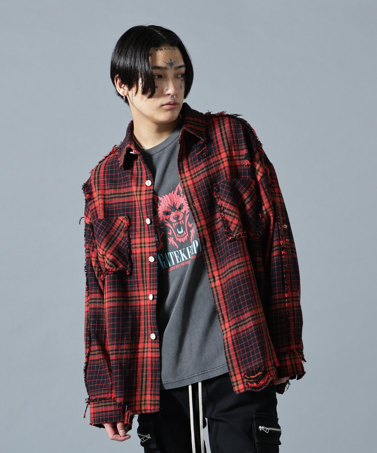 【WEB&DEPOT限定】DankeSchon/ダンケシェーン/FLANNEL DAMAGE SHIRTS