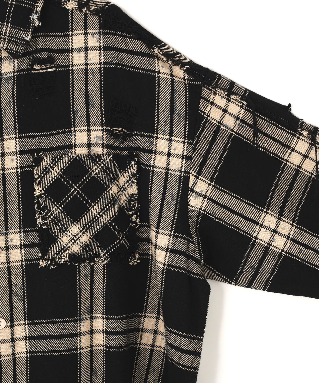 DS/ FLANNEL DAMEGE SH BI-COLOR