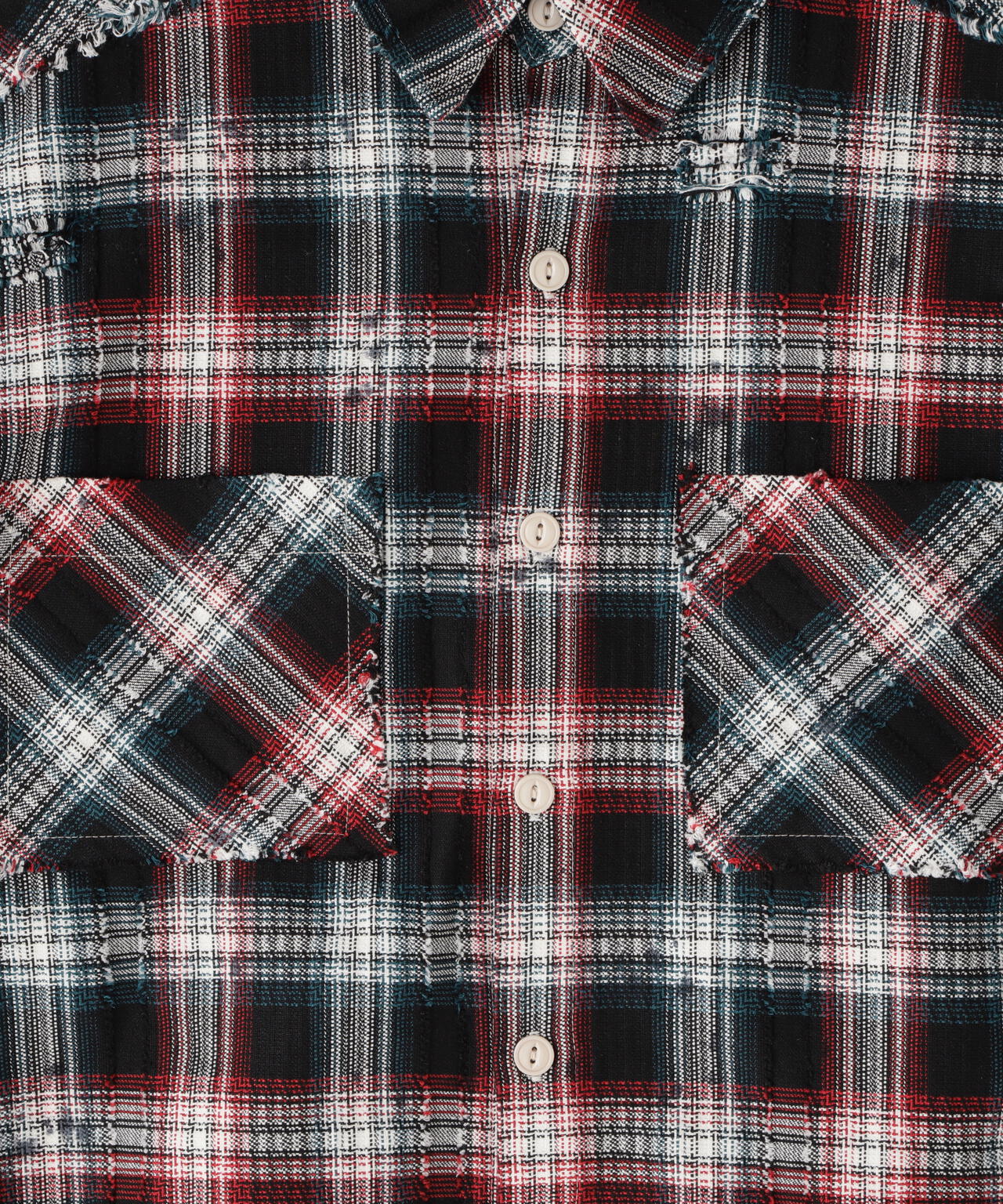 DankeSchon/ダンケシェーン/FLANNEL DAMAGE SHIRTS DOBBY