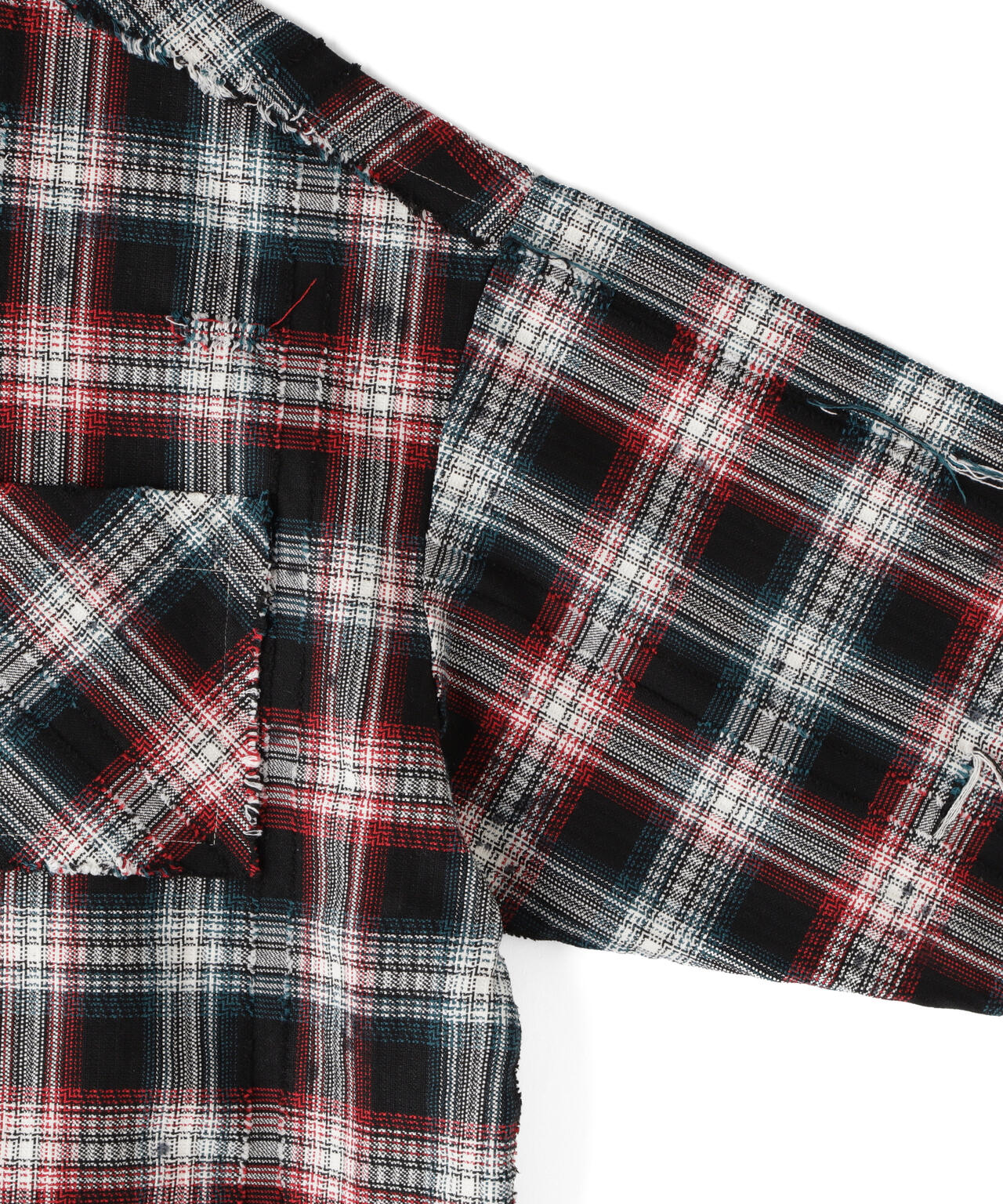 DankeSchon/ダンケシェーン/FLANNEL DAMAGE SHIRTS DOBBY