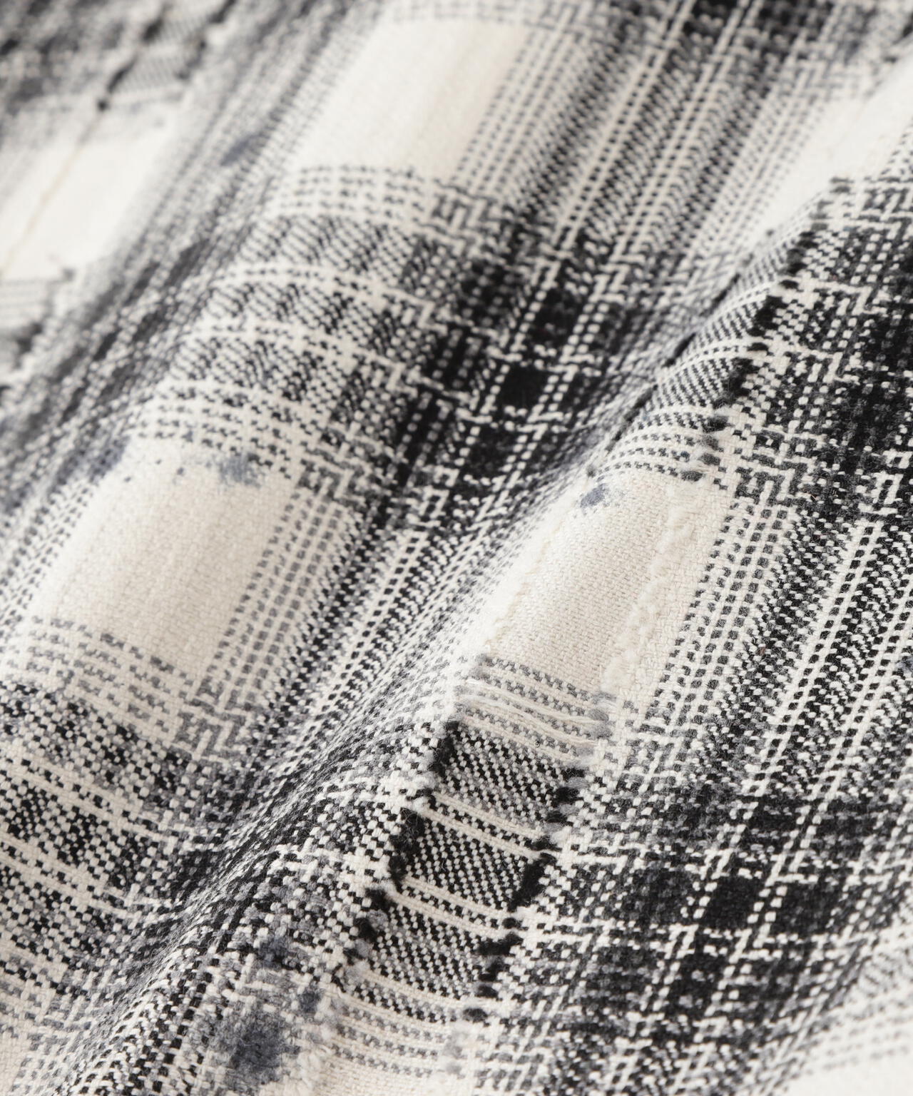 DankeSchon/ダンケシェーン/FLANNEL DAMAGE SHIRTS DOBBY