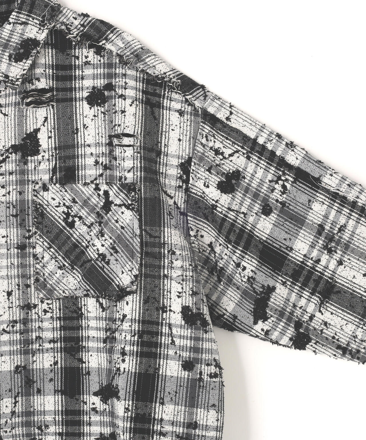 DankeSchon/ダンケシェーン/FLANNEL DAMAGE SHIRTS GRIME