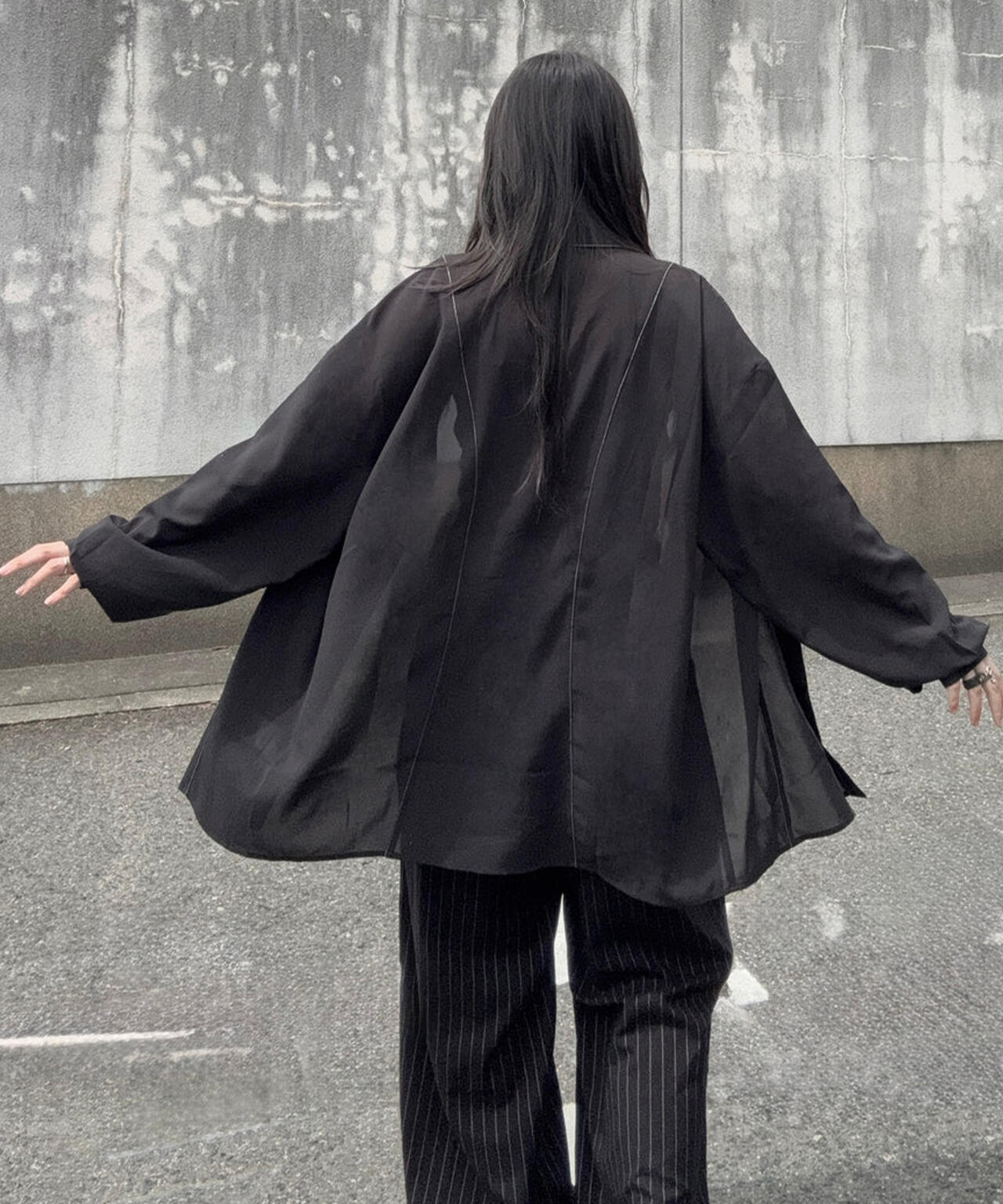 gibous/ギボス/Sheer Stitch Scorpion Shirt