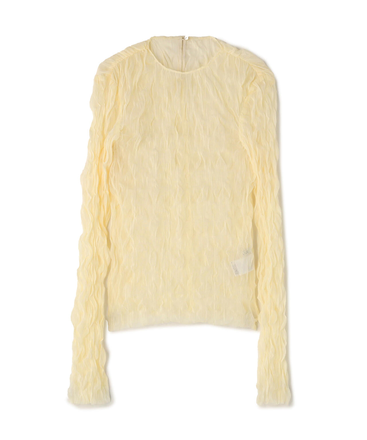 CLANE/クラネ/CRINKLED PLEAT SHEER TULLE TOPS