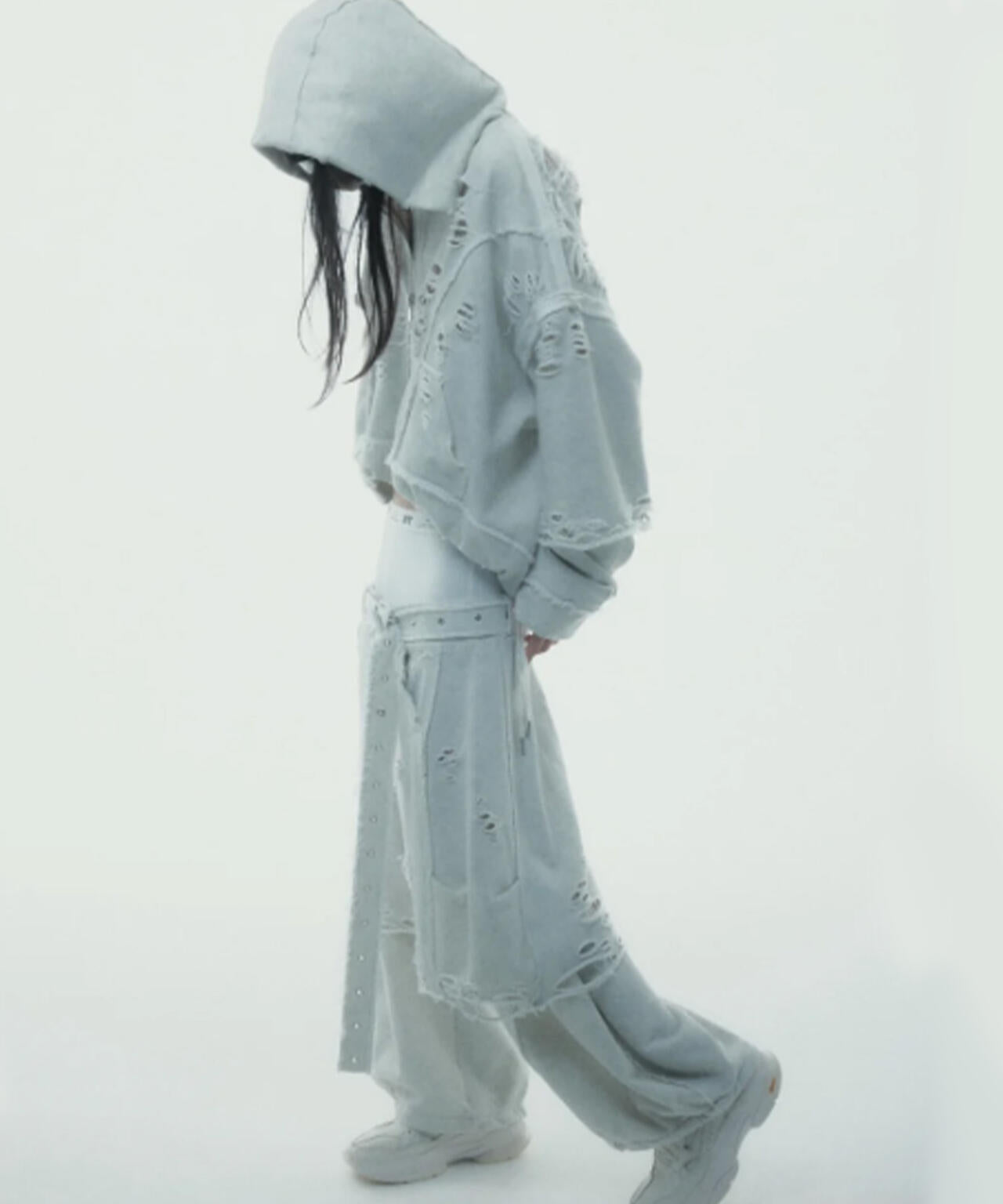 neith./ネイス/Destroyed Crush Hoodie