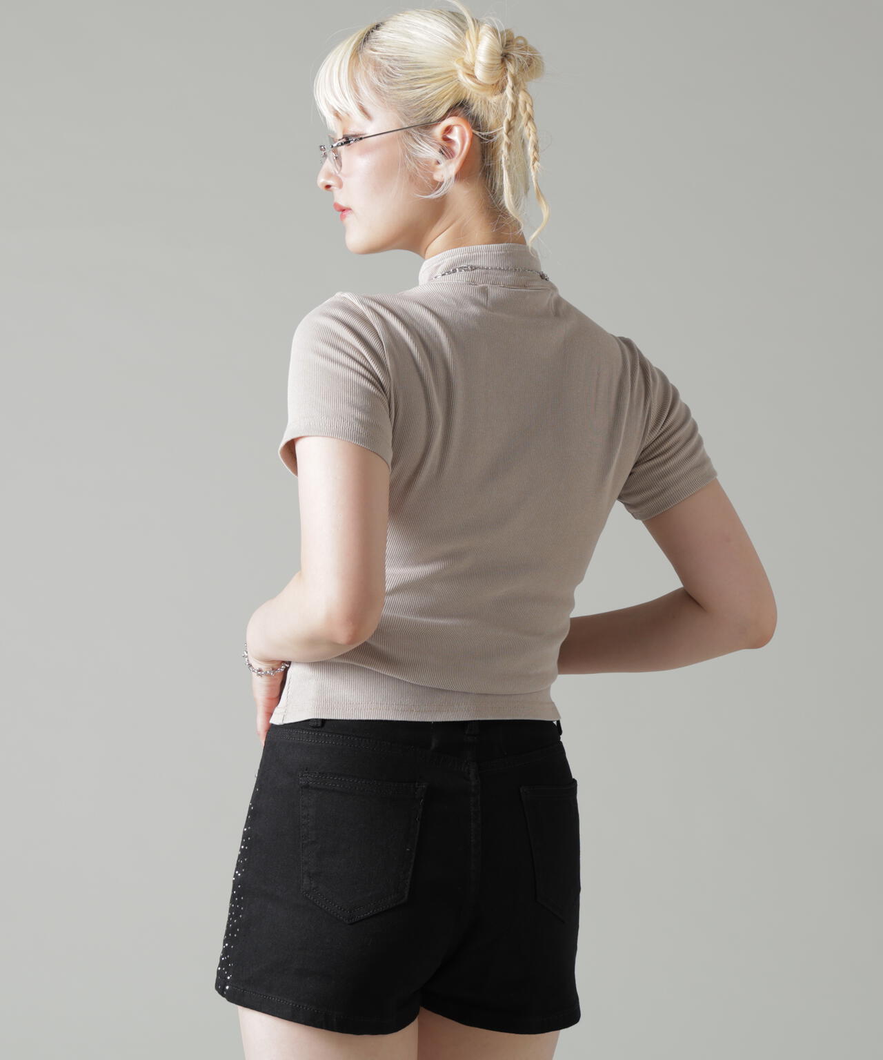 MAVYTH/メヴィス/HALF ZIP BELT TOPS