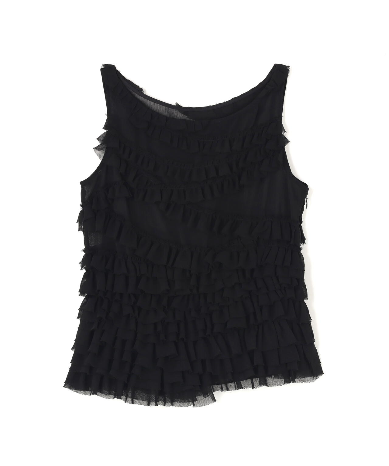 CLANE/クラネ/RANDOM FRILL SHEER N/S