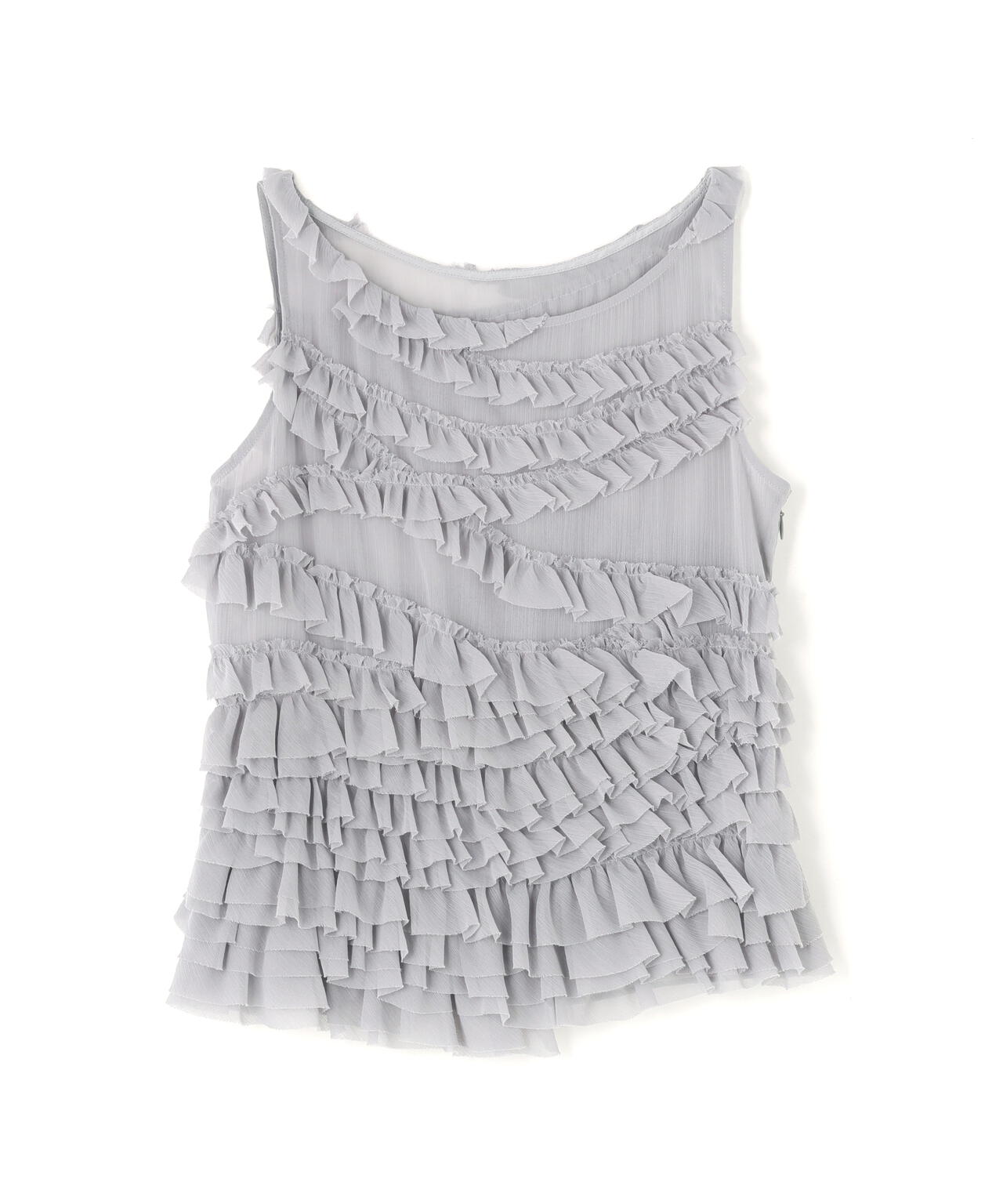 CLANE/クラネ/RANDOM FRILL SHEER N/S