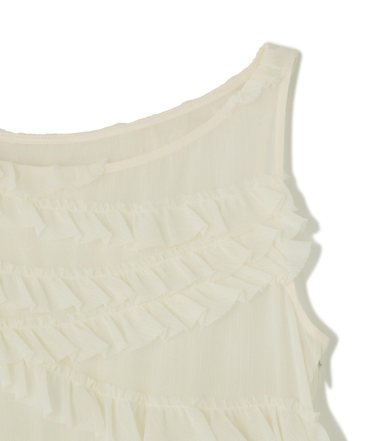 CLANE/クラネ/RANDOM FRILL SHEER N/S