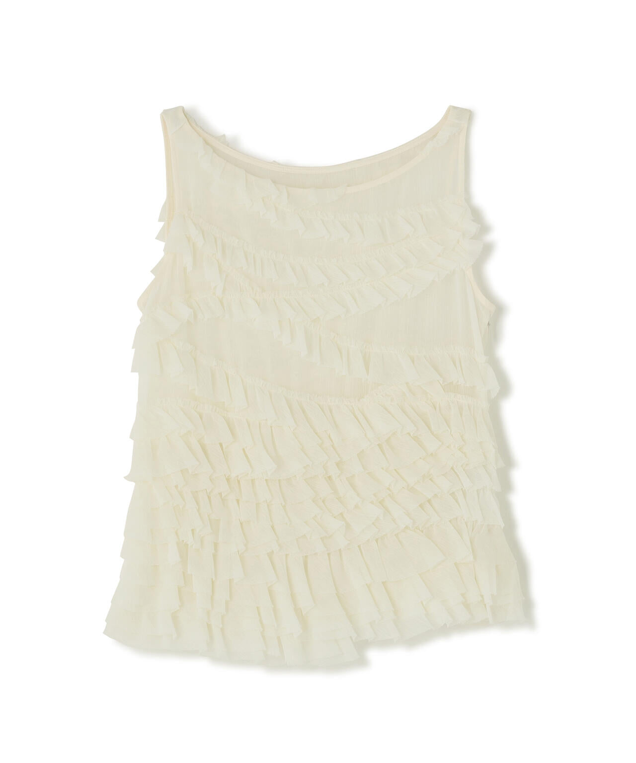 CLANE/クラネ/RANDOM FRILL SHEER N/S