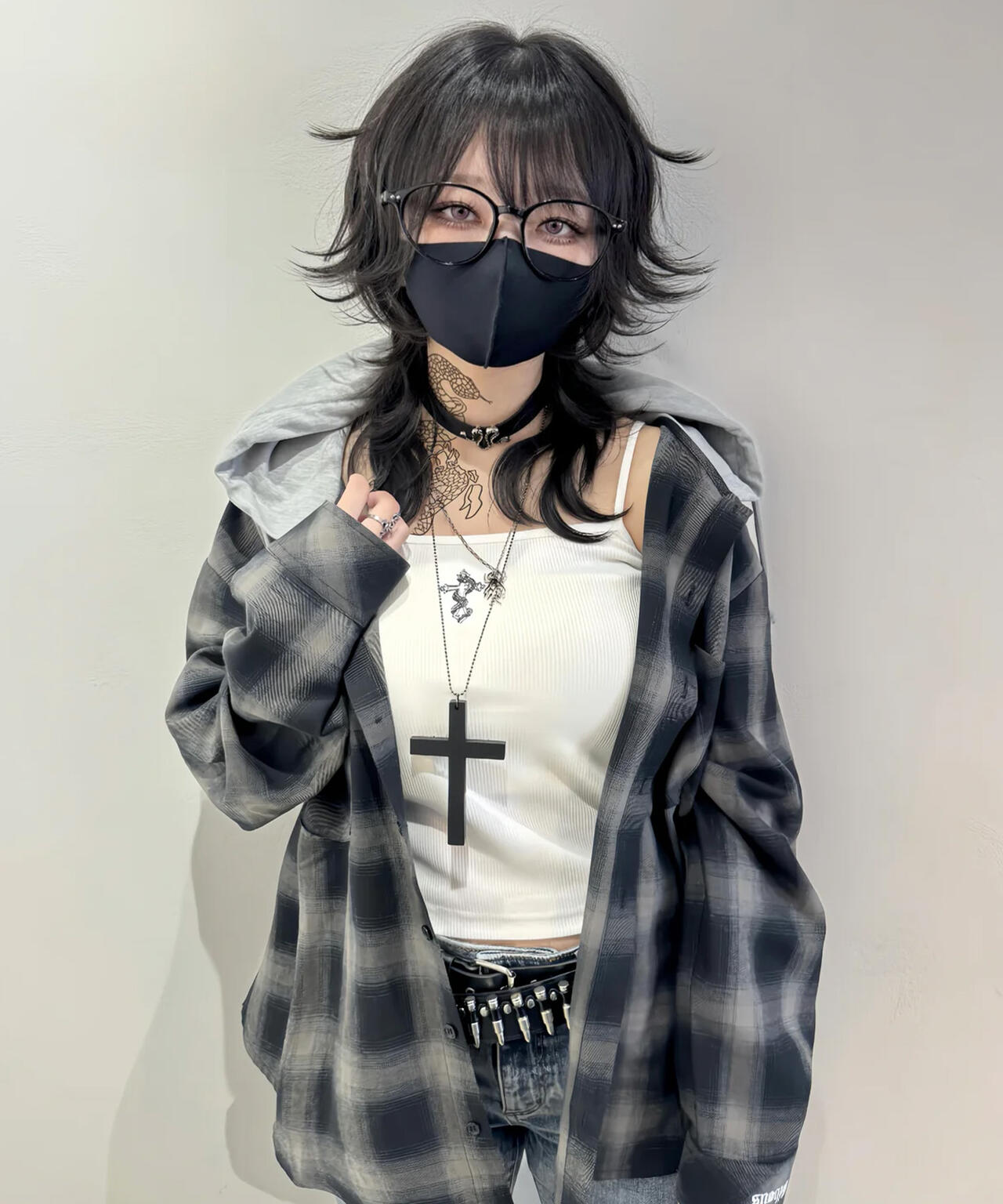 gibous/ギボス/SNAKE CROSS CAMISOLE
