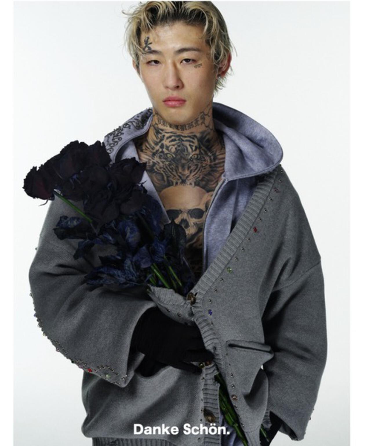 DankeSchon/ダンケシェーン/COTTON WJQ STUDS CARDIGAN