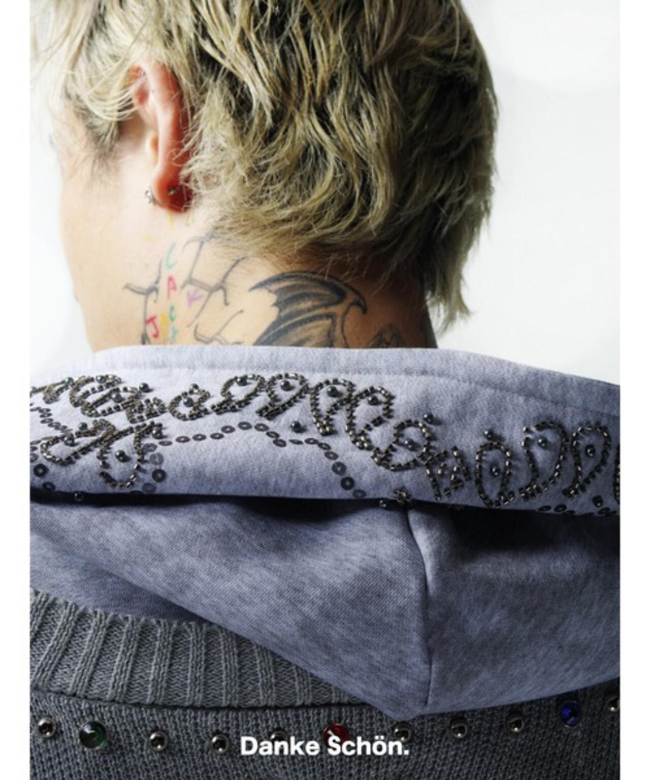 DankeSchon/ダンケシェーン/COTTON WJQ STUDS CARDIGAN