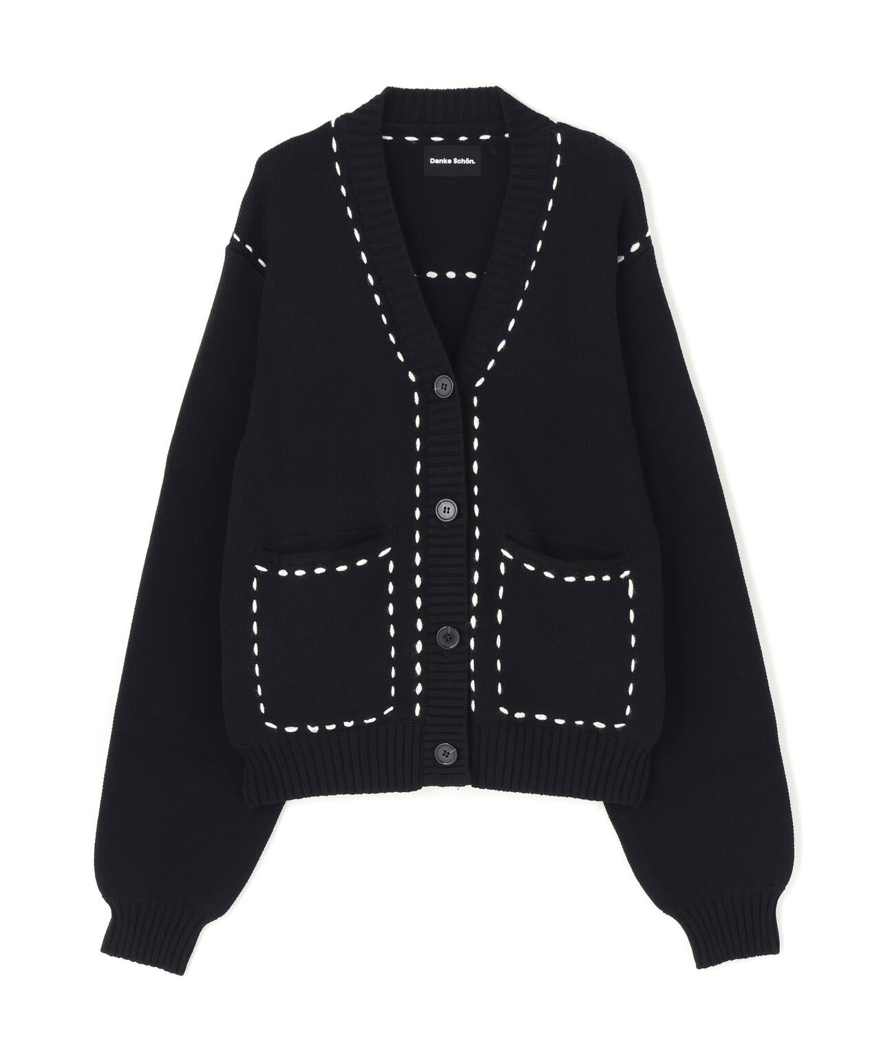 DankeSchon/ダンケシェーン/WOMEN STITCH KNIT CARDIGAN