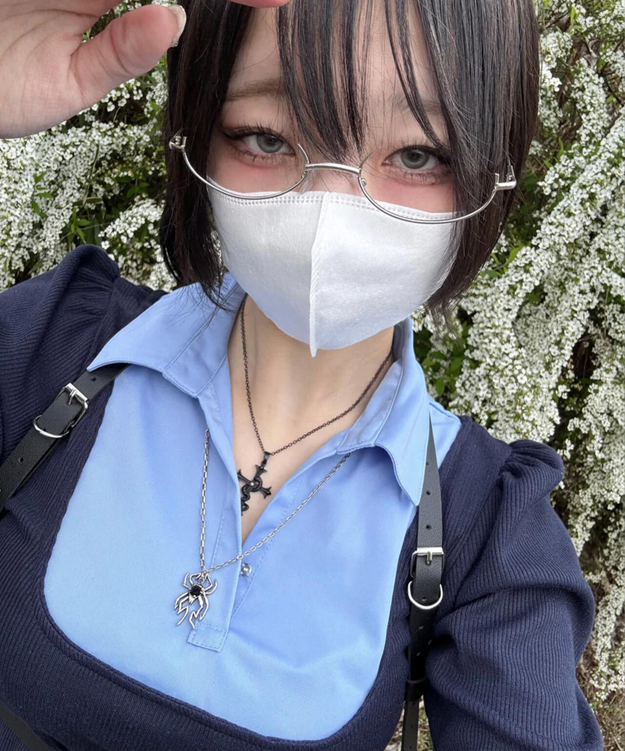 gibous/ギボス/Snack Cross Necklace