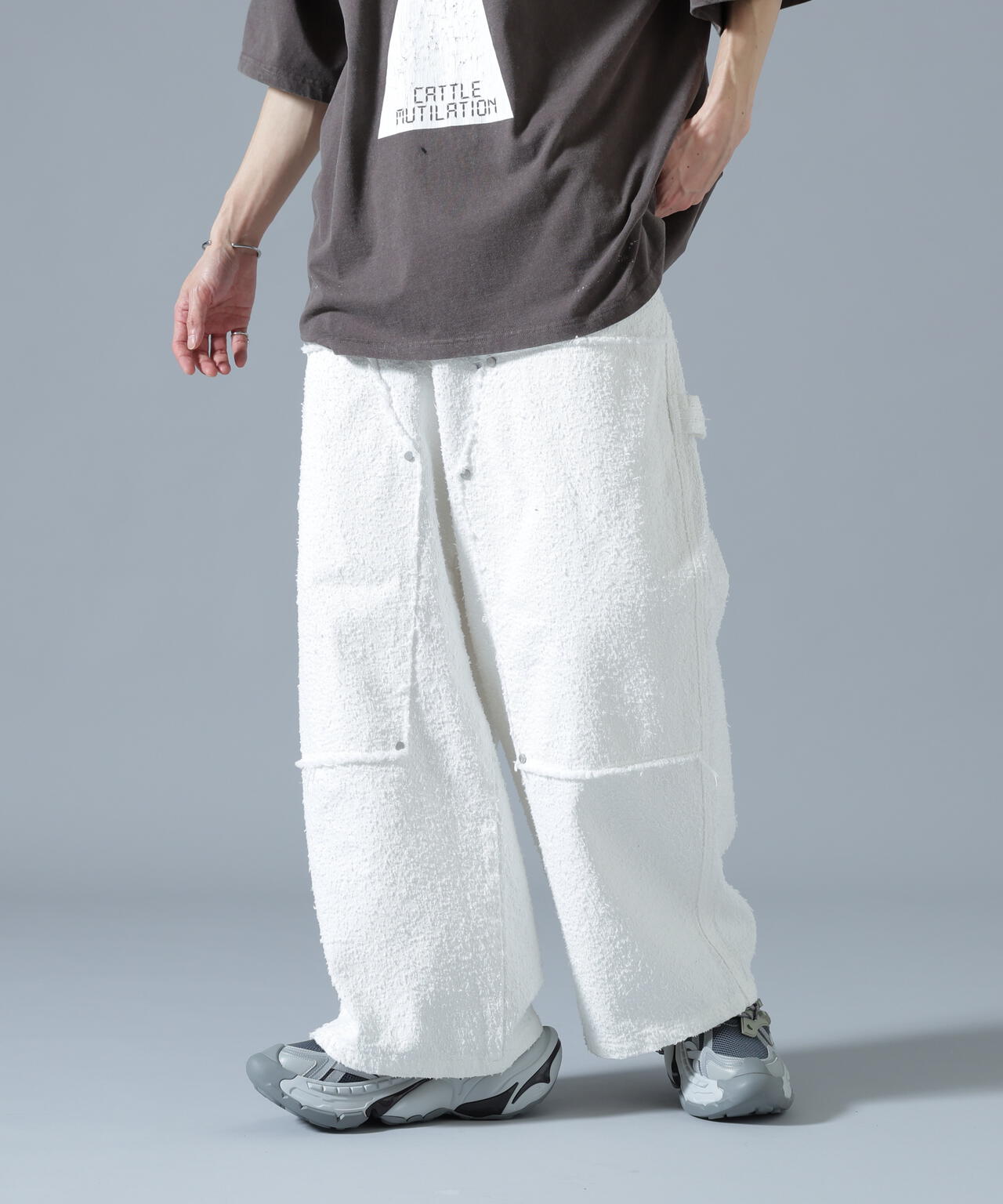 DankeSchon/ダンケシェーン/NEEDLEPUNCH DENIM W-KNEE PANTS