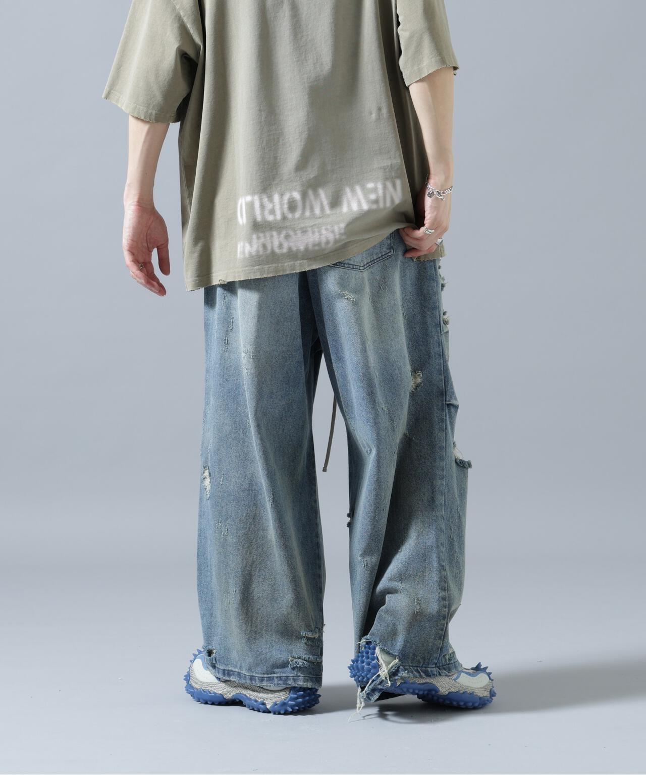 DankeSchon/ダンケシェーン/12oz BAGGY JEANS/DIRT