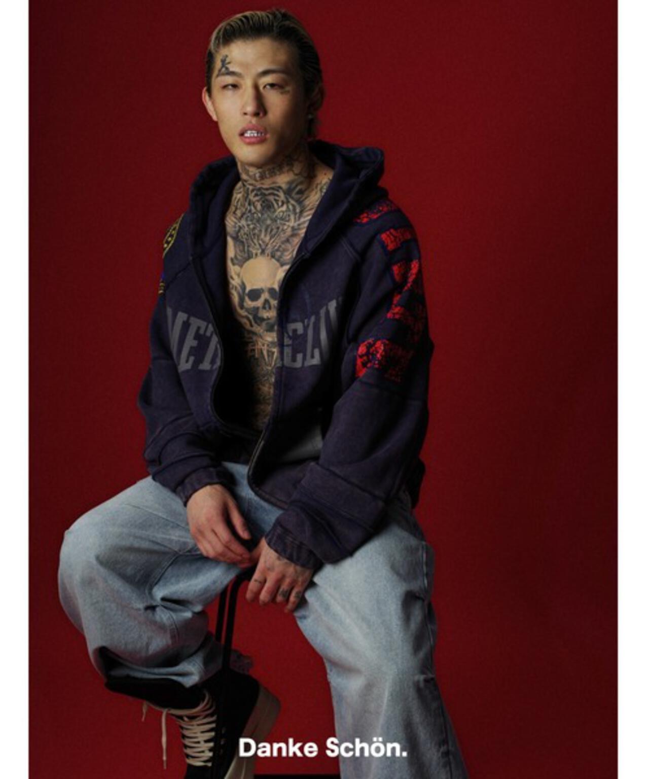 DankeSchon/ダンケシェーン/12oz BAGGY JEANS/ICE