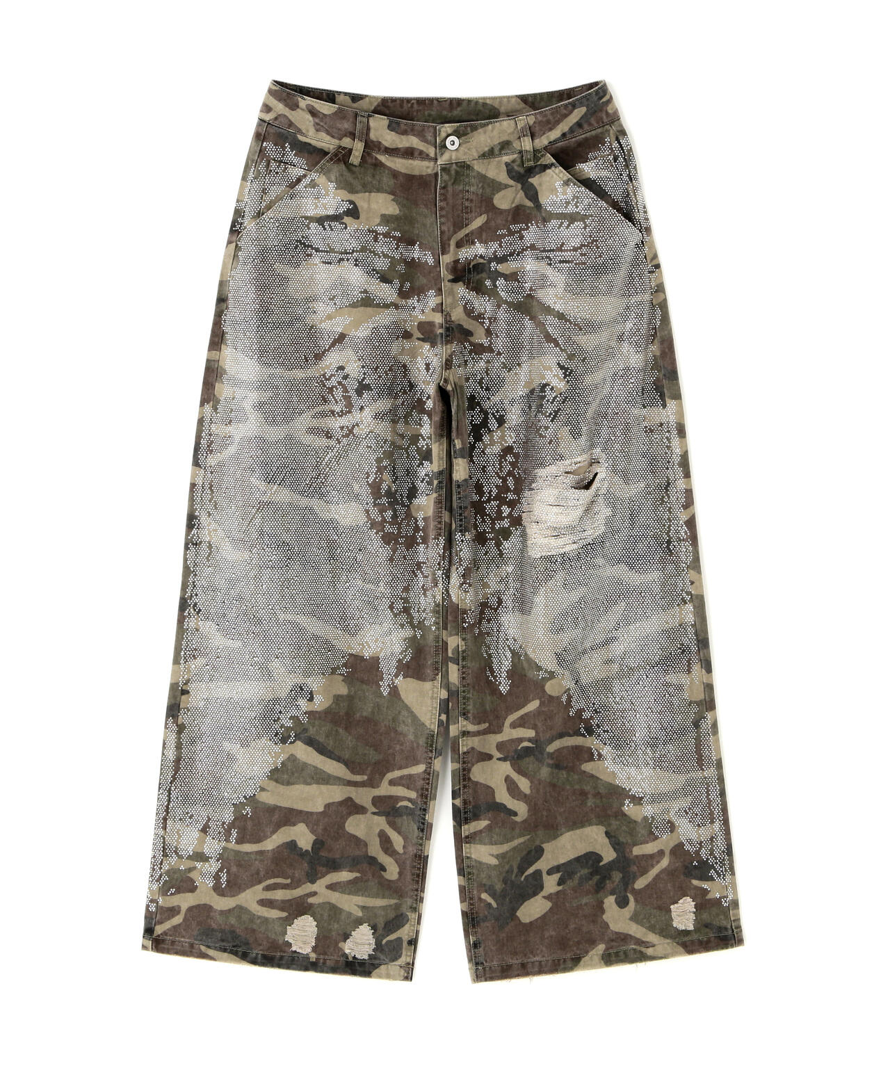DankeSchon/ダンケシェーン/BAGGY JEANS/CAMO SWARO