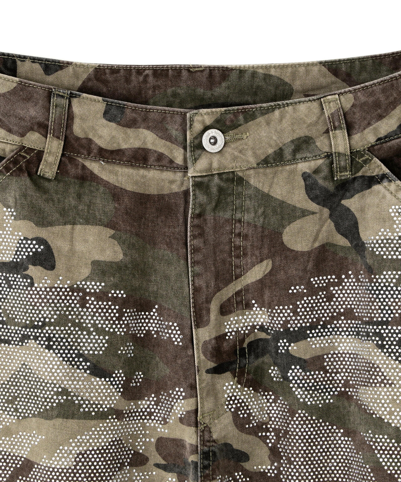 DankeSchon/ダンケシェーン/BAGGY JEANS/CAMO SWARO