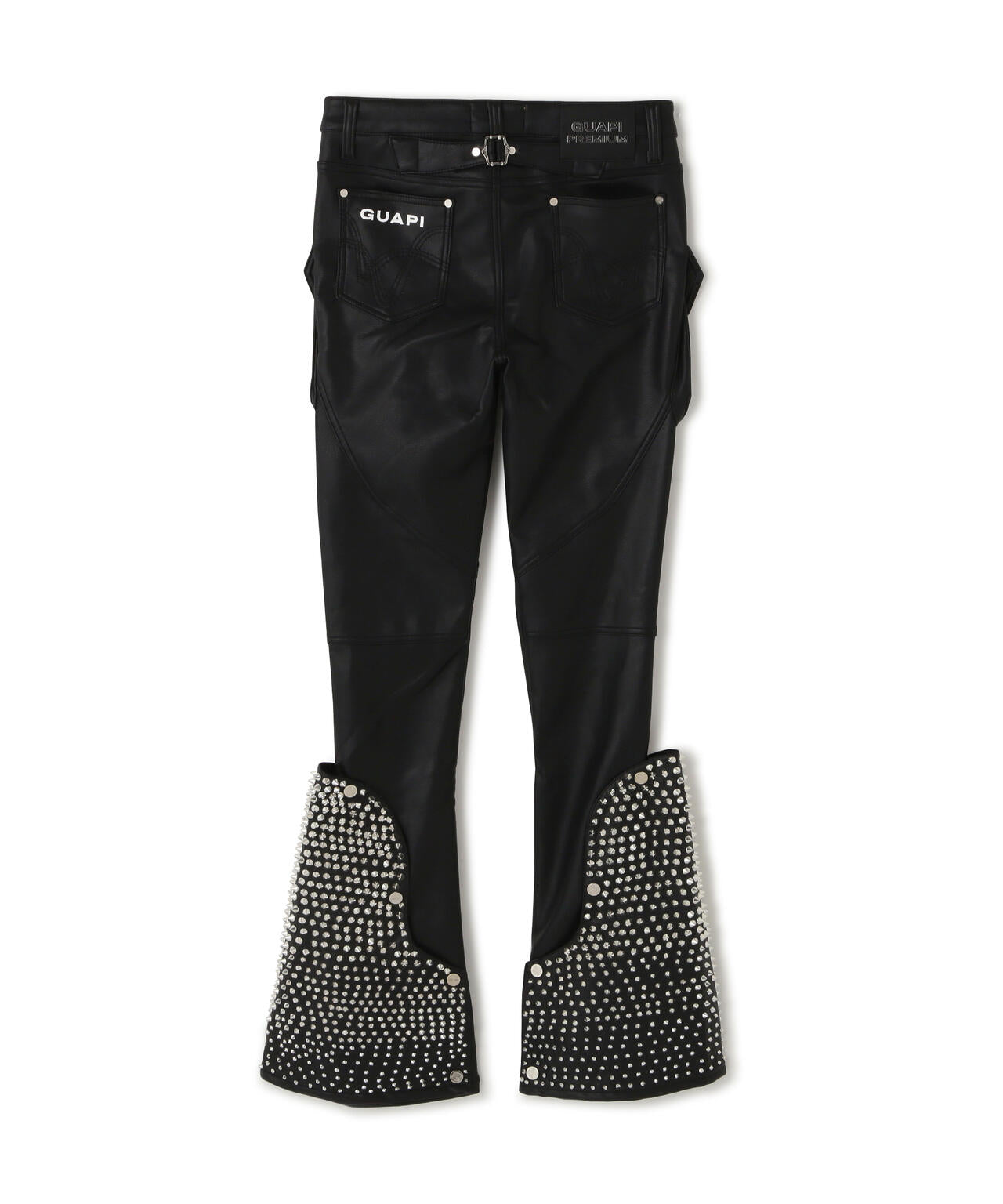 GUAPI/グアピ/Black Coffin Arc Leather Pant V2