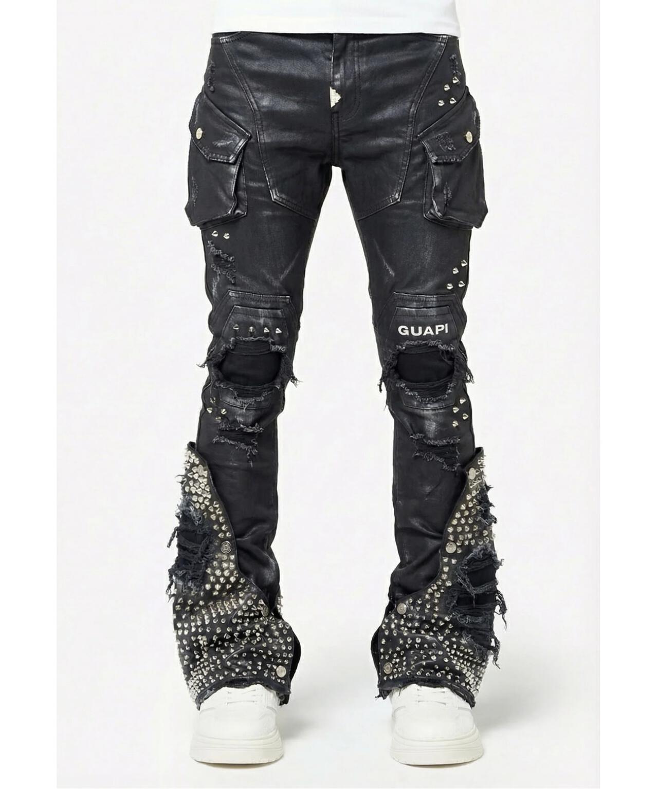 GUAPI/グアピ/Black Coffin Arc Waxed Denim