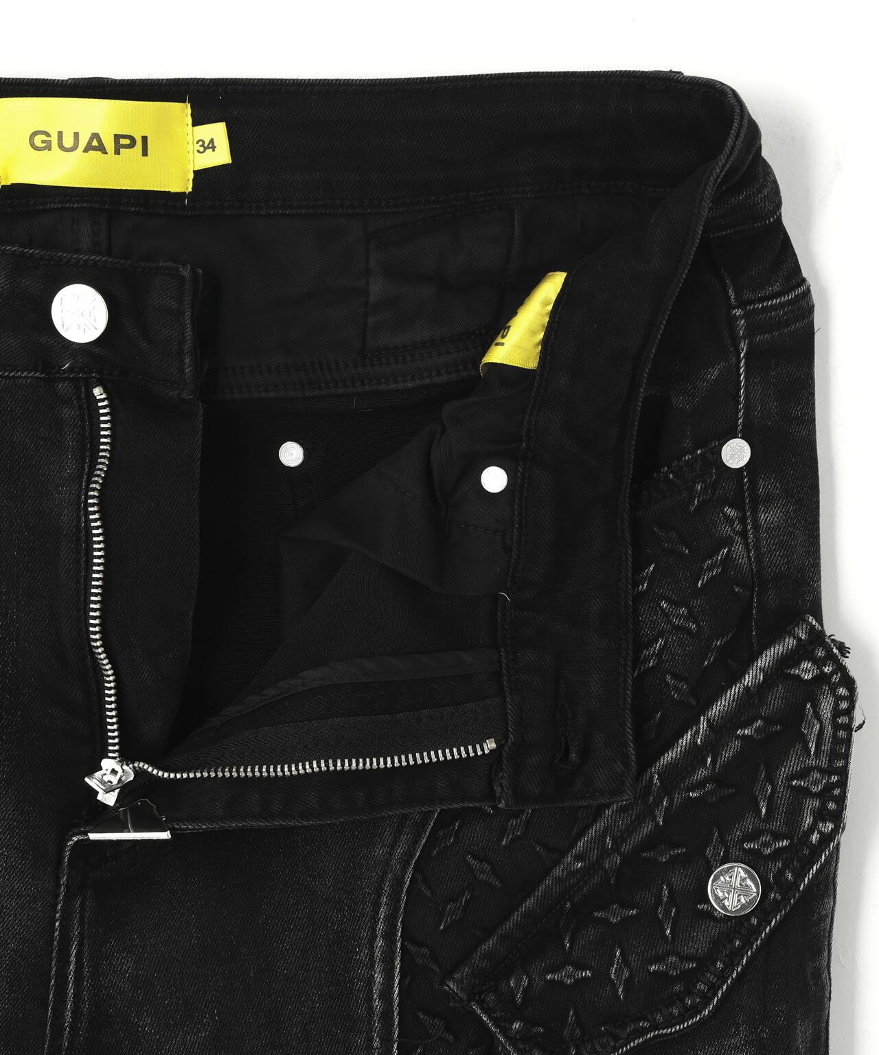 GUAPI/グアピ/Vintage Black Steel Plate Denim