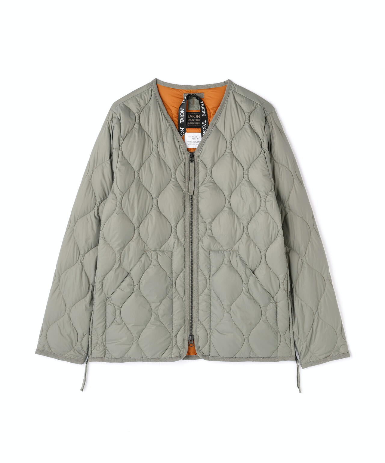TAION/タイオン/W-ZIP V DOWN JACKET【WOMEN】