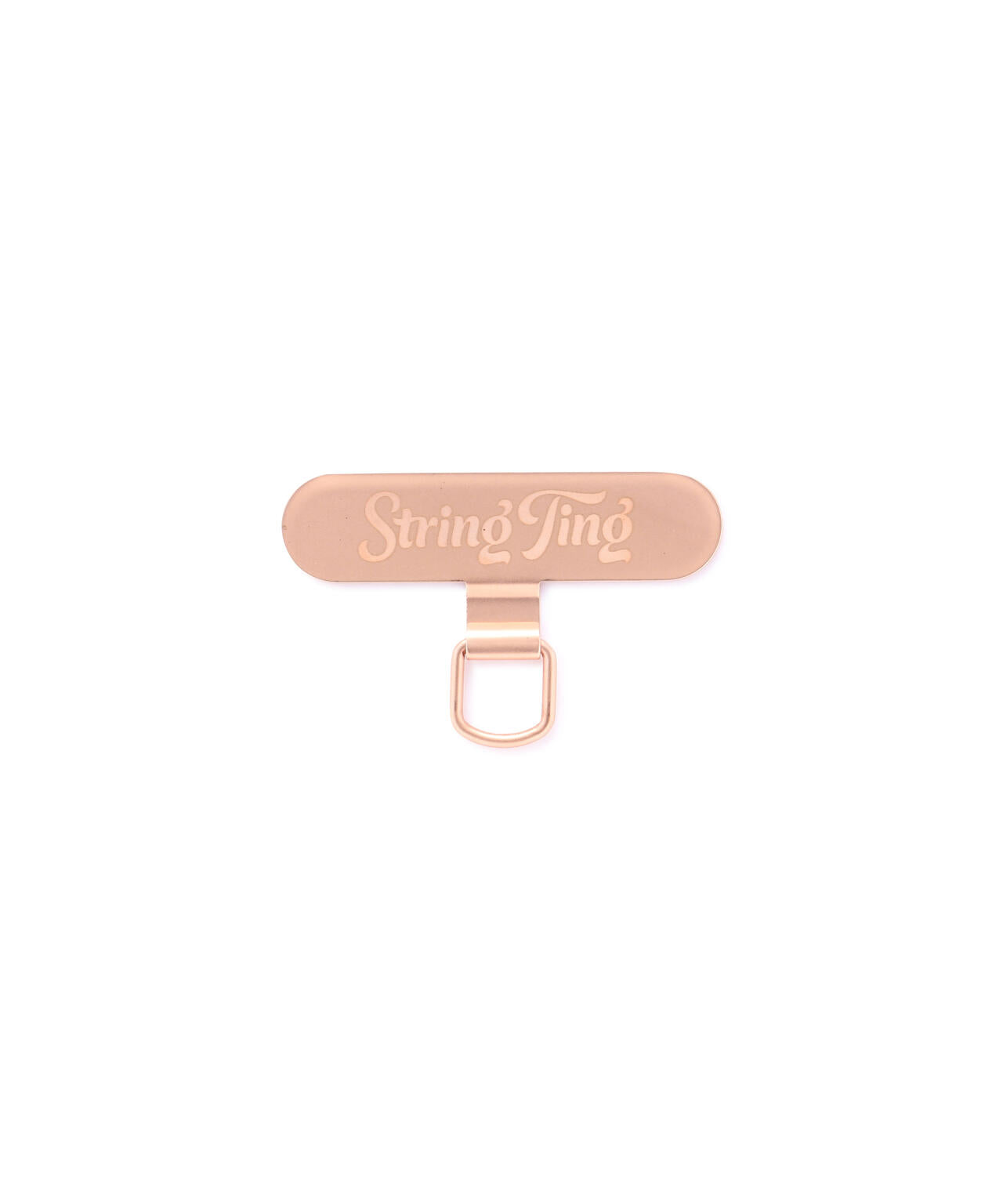 String Ting/ストリングティング/Phone Strap Card-rosegold metal