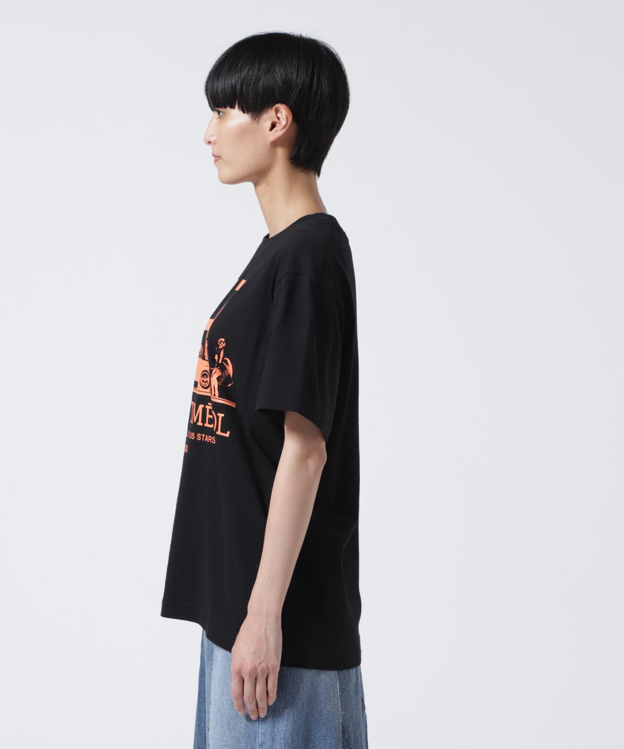 Kare/ME(カーミー)H MM Tシャツオレンジプリント