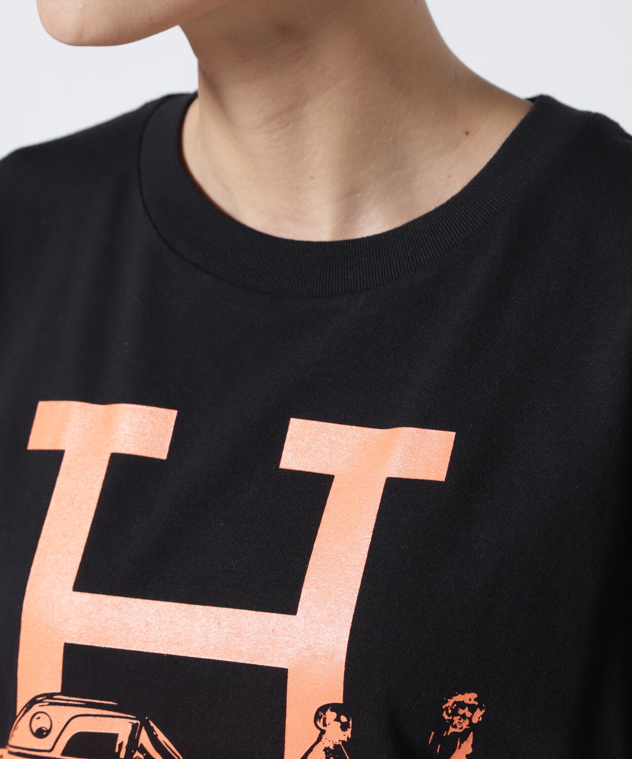 Kare/ME(カーミー)H MM Tシャツオレンジプリント