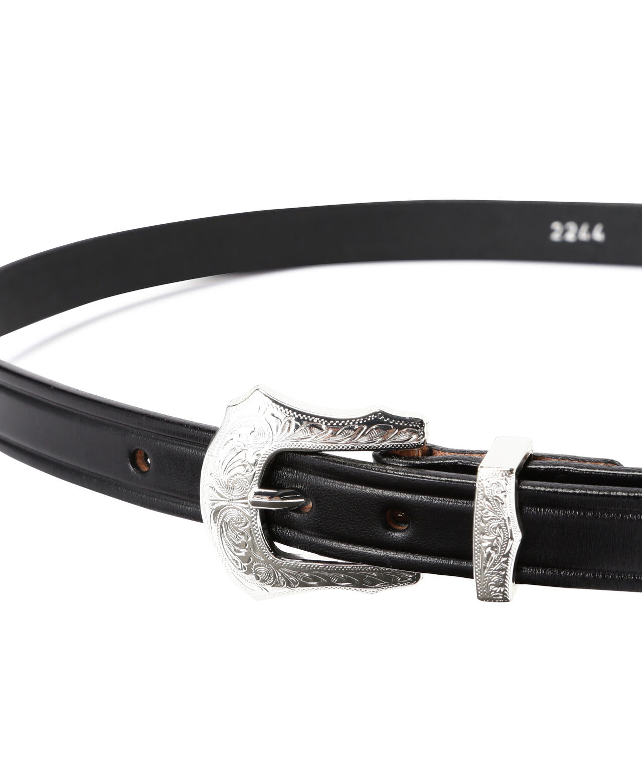 TORY LEATHER(トリーレザー) 3/4 inch 3-Piece Silver Buckle Set Belt