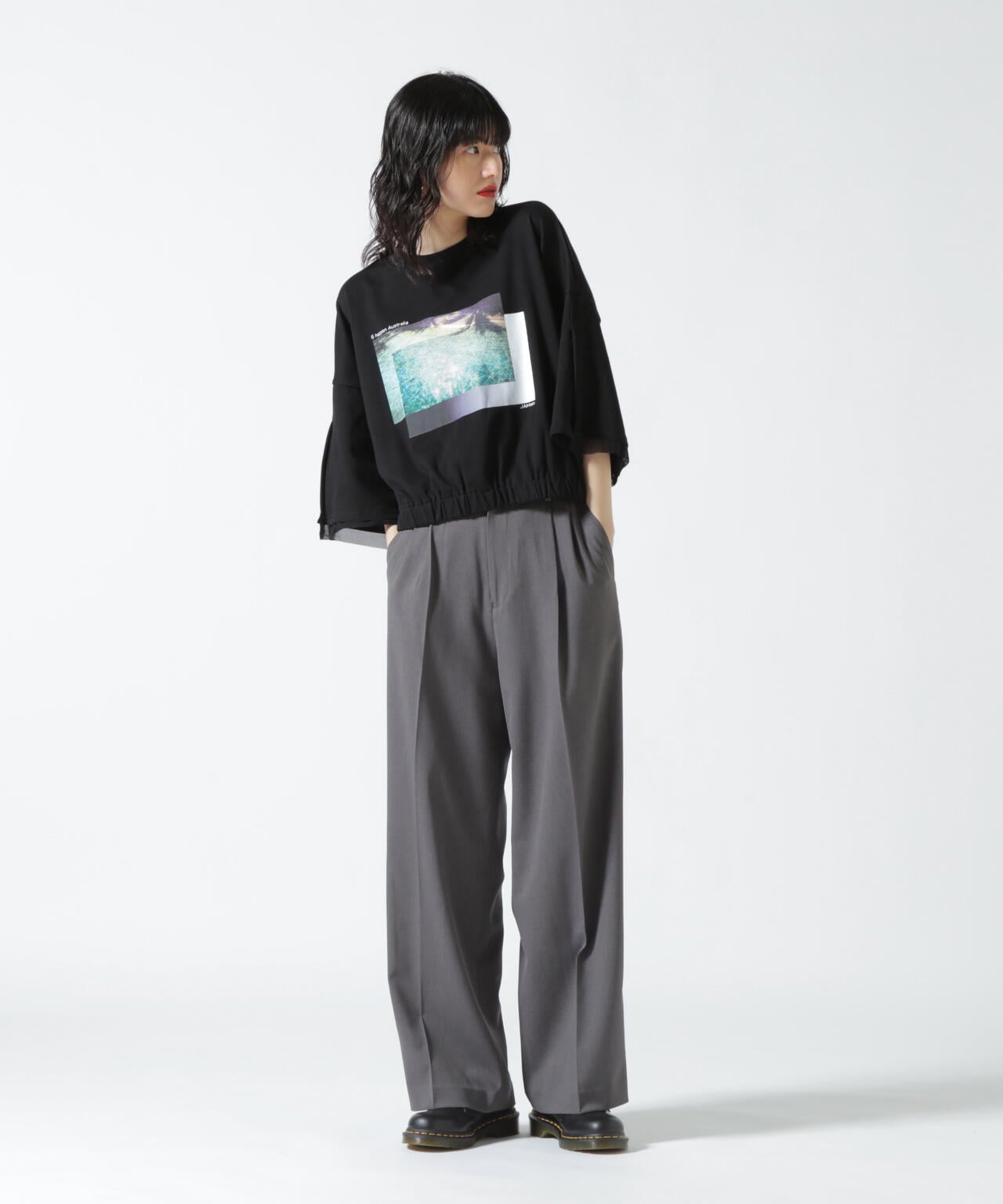 DROIT BELLO(ドロイトベロ)タックパンツ