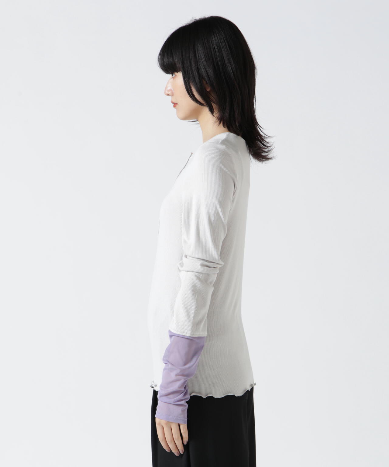 ANTHOM(アントム) 別注2WAYソデチュールロングスリーブTシャツ