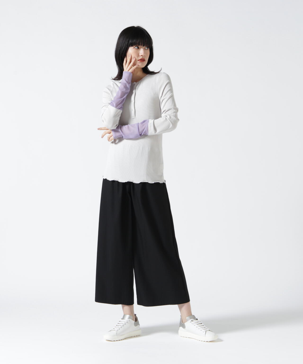ANTHOM(アントム) 別注2WAYソデチュールロングスリーブTシャツ